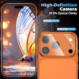 thumbnail of 4x Kameraschutz für iPhone 17 Pro HD klar Tempered 9H Panzerglas Linse Kamerafolie