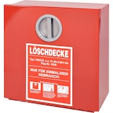 thumbnail of Wandbehälter Metall rot f. Löschdecke 300 x 300 x 125 mm