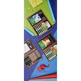 thumbnail of Caixa de madeira Derwent com 35 peças (contém: lápis de esboço, lápis de cor, lápis de aguarela e um caderno de esboços).