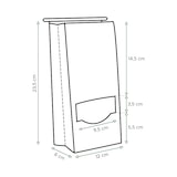 thumbnail of MONOUSO - SOS Kraft-zak met sluiting en venster 12+6x23,5cm (50 stuks)