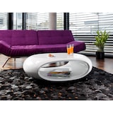 thumbnail of SalesFever salontafel ovaal | hoogglans gelakt | glasvezel | B 100 x D 70 x H 32 cm | wit