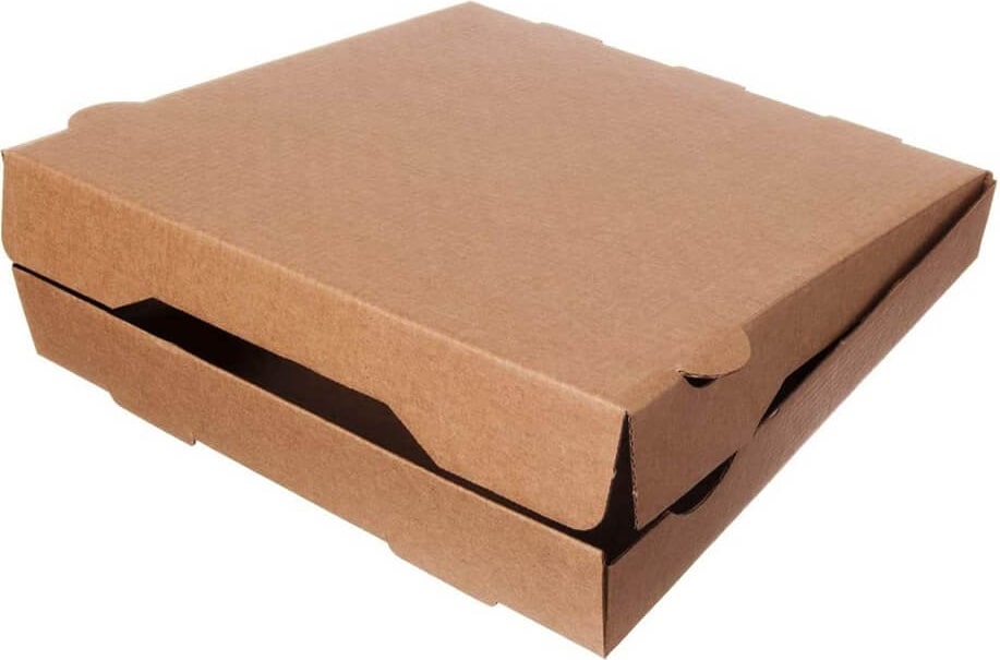 ENVASES DEL MEDITERRANEO ·CAIXA PARA PIZZA KRAFT 330X330X40 MM (100 UNIDADES) · FAST FOOD · DELIVERY