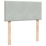 thumbnail of vidaXL Ottoman-Bett mit Matratze & LEDs Hellgrau 90x200 cm Samt