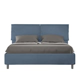 thumbnail of Letto Matrimoniale senza rete imbottito 160x210 microfibra blu Sleeper