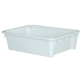 thumbnail of Dreh-Stapelbehälter, LxBxH 800 x 600 x 220 mm, 80 Liter, weiß, lebensmittelecht