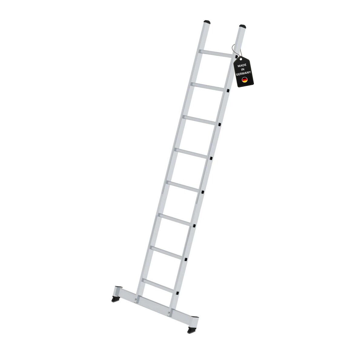 PROREGAL Sprossen-Anlegeleiter mit nivello®-Traverse 8-Sprossen