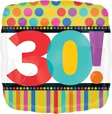 thumbnail of Folienballon `Dots & Stripes` 30