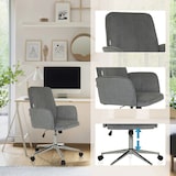 thumbnail of Bürostuhl / Drehstuhl / Schalenstuhl SOLAO CORD Stoff grau hjh OFFICE