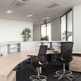 thumbnail of Luxe verhoogde bureaustoel TOP WORK 77 Stof / netstof, zwart (max. 79 cm hoog) hjh OFFICE