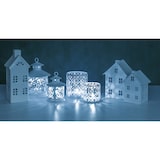 thumbnail of Excelsa lanterna Nordic Christmas ferro 9,5x9,5x13,5 cm bianco