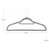 thumbnail of SVITA Kleerhangerset van 50 ruimtebesparende antislip fluwelen zwarte kleerhangers