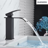 thumbnail of ROSA | Torneira de banheiro cascata de hotel premium preta | Torneira misturadora para cozinha em aço inox | Torneira de design quadrado