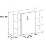 thumbnail of Büromöbel-Set TABOR 5 in anthrazit / lichtgrau, Arbeitszimmer Komplett-Set Büro