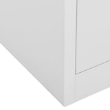 thumbnail of Armadio Per Ufficio Grigio Chiaro 90x40x102 Cm In Acciaio