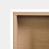 thumbnail of KLAST Mueble recibidor flotante en madera color blanco y natural Hazan