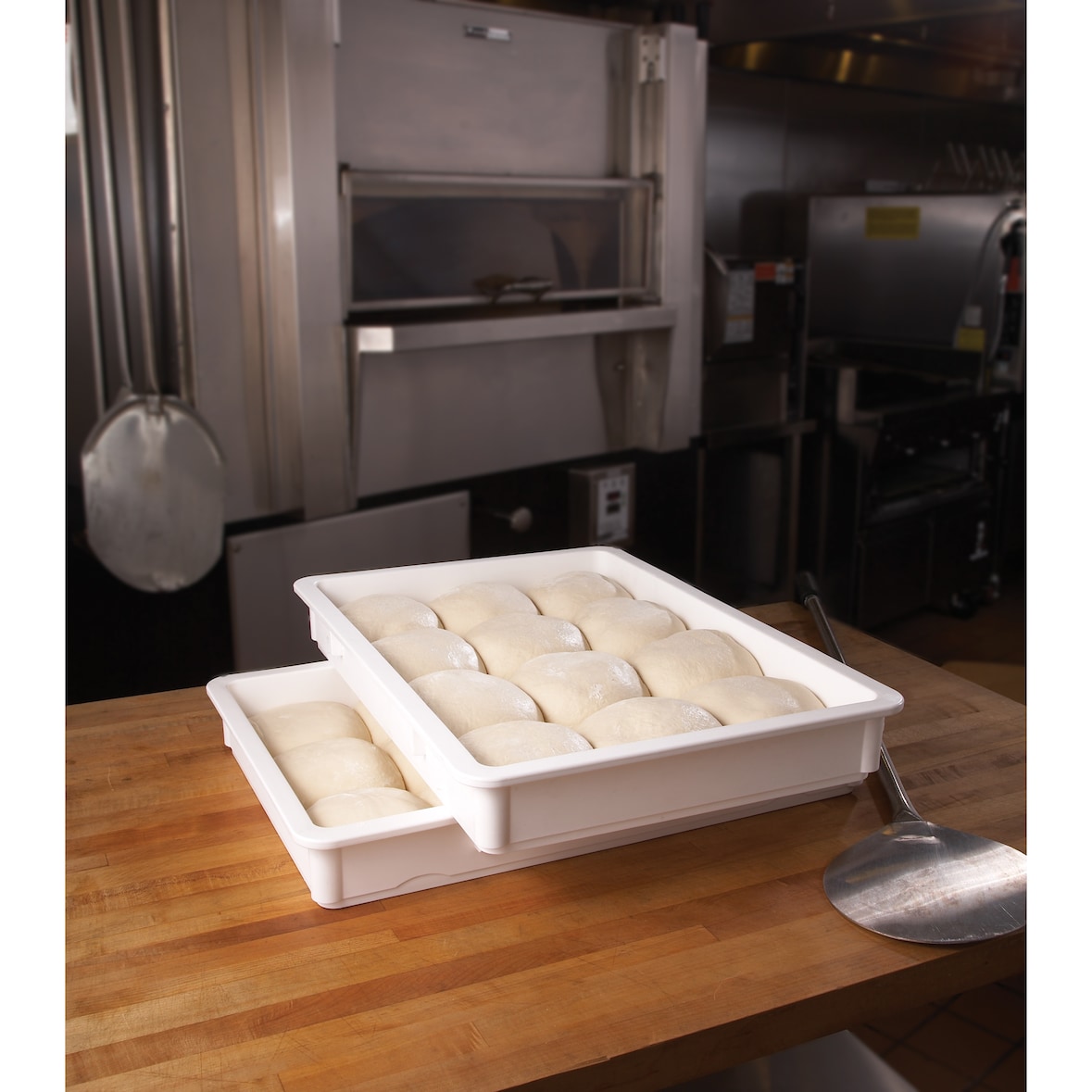 Cambro Pizzateigbox, Polypropylen Teigbox, weiß - DB18263P148