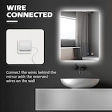 thumbnail of kleankin Specchio Bagno con LED Regolabili e Antiappannamento 70x50cm