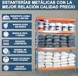 thumbnail of SimonRack Estantería Industrial, 2000x1500x600 mm, 400 kg de Punto Flexión, 4 Estantes Madera, Estantería Garaje, Antracita/Madera - Ecoforte