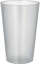 thumbnail of 50 Mehrweg-Trinkbecher PP 0,4 l Ø 8,6 cm · 13 cm transluzent