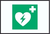 thumbnail of Defibrillator Symbol A4 Rückseite selbstklebend Schild