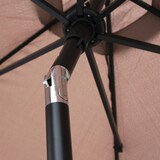 thumbnail of Sombrilla reclinable recta de 3m con 4 losas de lastre rellenables en color topo - Oviala