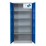 thumbnail of PROREGAL Stahlschrank BEE mit 4 verzinkten Fachböden | HxBxT 195x92x60cm | Grau-Blau | Werkstattschrank Werkzeugschrank Aktenschrank Universalschrank
