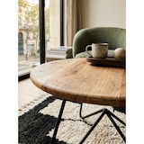 thumbnail of Akazienholz Couchtisch mit Haarnadelgestell, modernes Design, große Ablagefläche. 60x60x39 cm | Kadima Design