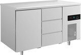 thumbnail of A&S Kühltisch -2 bis +8°C 1400x700x850mm mit 1x Tür und 1x drei Schubladen