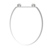 thumbnail of MDF WC Sitz, Toilettendeckel mit Holzkern, maximale Belastung der Klobrille 150 kg, Toilettensitz Weiß