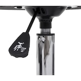 thumbnail of 2er-Set Hocker HWC-C22, Sitzhocker Schminkhocker, höhenverstellbar Ø 35cm ~ Wildlederimitat, vintage grau