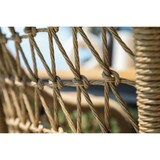 thumbnail of Milan fauteuil alu noir/wicker paille