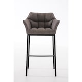 thumbnail of Taburete de Bar Damaso Tela con Base de Cuatro Patas Gris/Negro