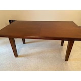 thumbnail of shopinnovativo -Tavolo da pranzo allungabile con 4 allunghe da 45 fino 340 cm in legno massello e mdf con rifinitura in noce 160x85x75 H chiuso