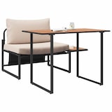 thumbnail of vidaXL Garten Essgruppe 2 pcs Taupe Stahl
