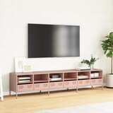 thumbnail of vidaXL TV-Schrank Rosa 202x39x43,5 cm Kaltgewalzter Stahl