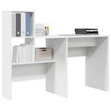 thumbnail of vidaXL Schreibtisch mit Regal Weiß 131,5 x 50 x 106,5 cm Holzwerkstoff