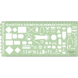 thumbnail of Zeichenschablone Taktische Militär-Symbole  grün Packung mit 10 Stück