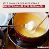 thumbnail of Set à fondue Savoyarde 4 personnes fonte émaillée Fackelmann