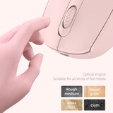 thumbnail of Souris Sans Fil Rechargeable 1600 DPI Ergonomique Pour Bureau Silencieuse Et Élégante Rose YONIS