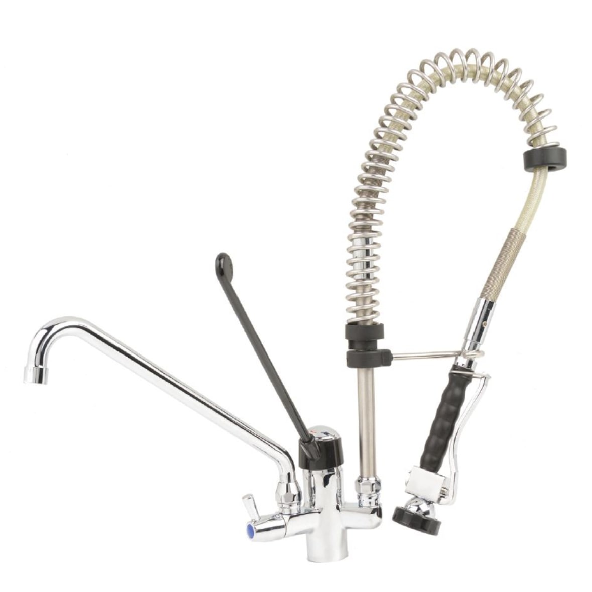 BE-GASTRO I Ducha de cocina profesional "Premium" con mando giratorio y palanca, incluye grifo, mezclador y cabezal de ducha