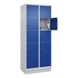 thumbnail of C+P Schließfachschrank Classic PLUS, Sockel, 2 Abteile, 1950x800x500mm, 7035/501