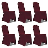 thumbnail of Décoshop26 - Housses élastiques de chaise Bordeaux 12 pièces DEC022526