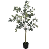 thumbnail of HOMCOM eucalipto artificial 120 cm planta artificial decorativa grande árbol artificial de interior con 230 hojas decoración para hogar verde