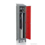 thumbnail of Vestiaire industrie salissante  en plastique PEHD Turquoise - Qualité alimentaire  - 1 colonne - L40 cm x P50 cm x H205 cm - PROVOST