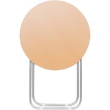 thumbnail of Mesa Redonda Dobrável em madeira e metal, 70x70cm