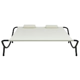 thumbnail of vidaXL Loungebed stof crème