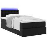 thumbnail of vidaXL Ottoman-Bett mit Matratzen & LEDs Schwarz 100x200 cm Kunstleder