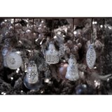 thumbnail of Silberfarbiges Formen- & Figuren-Sortiment 6-8cm, 9-teilig, Glasornamente, mundgeblasen, handbemalt