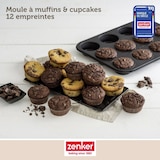 thumbnail of Moule à muffins 12 empreintes 38 x 26 cm Zenker Black Metallic