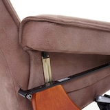 thumbnail of MCA recliner Hamilton, sgabello per poltrona TV, tessuto/tessuto portata 130 kg ~ marrone antico, color miele